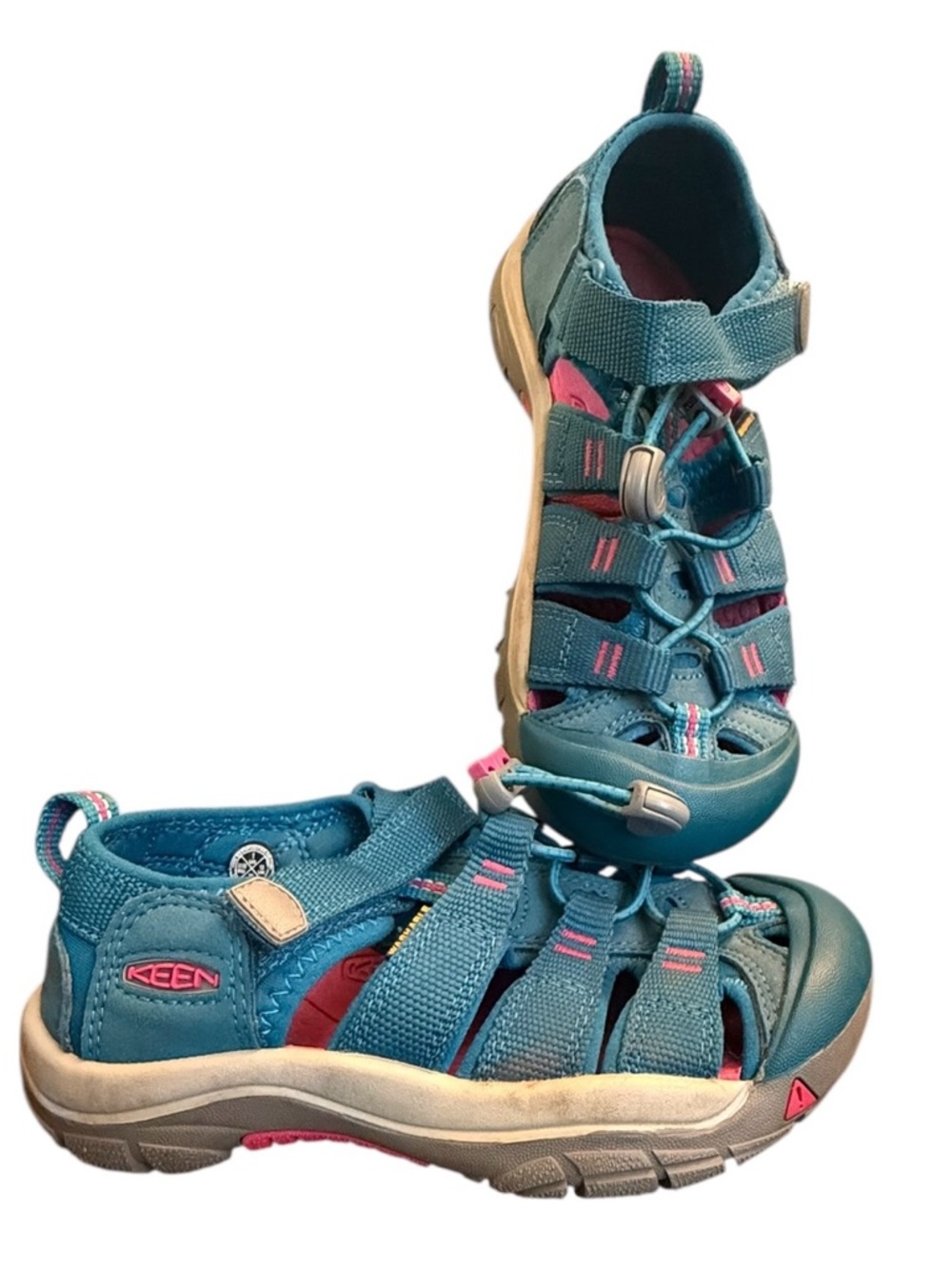 KEEN Newport H2 Deep Lagoon/Bright Pink Youth Girls
Size: 1